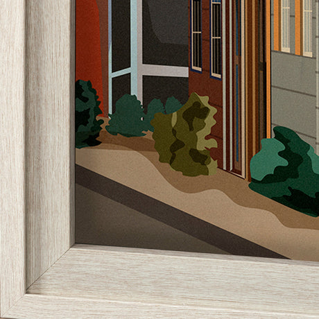 Halifax Go Canada (XL) by Mercana Studio a Hand Embellished Decograph Framed Art Print under Glass by Mercana at Eve Furniture