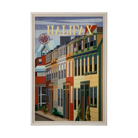 Halifax Go Canada (XL) by Mercana Studio a Hand Embellished Decograph Framed Art Print under Glass by Mercana at Eve Furniture