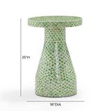 Halio Shell Side Table by TOV Furniture at Eve Furniture