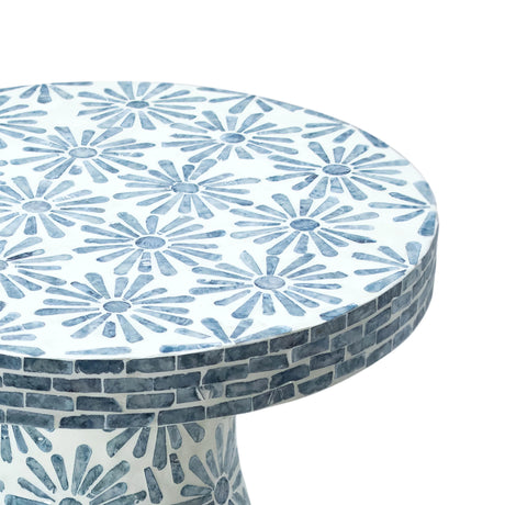 Halio Shell Side Table by TOV Furniture at Eve Furniture