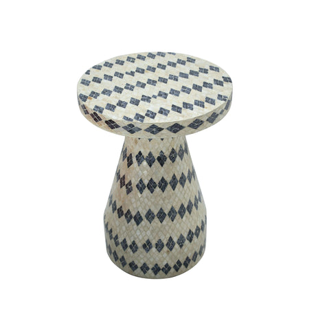 Halio Shell Side Table by TOV Furniture at Eve Furniture