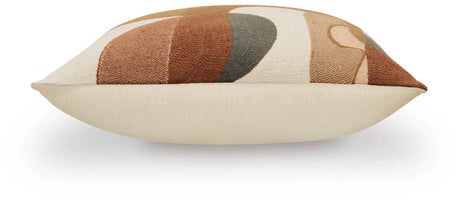 Hallam Sienna/Gold/Charcoal Pillow by Ashley at Eve Furniture