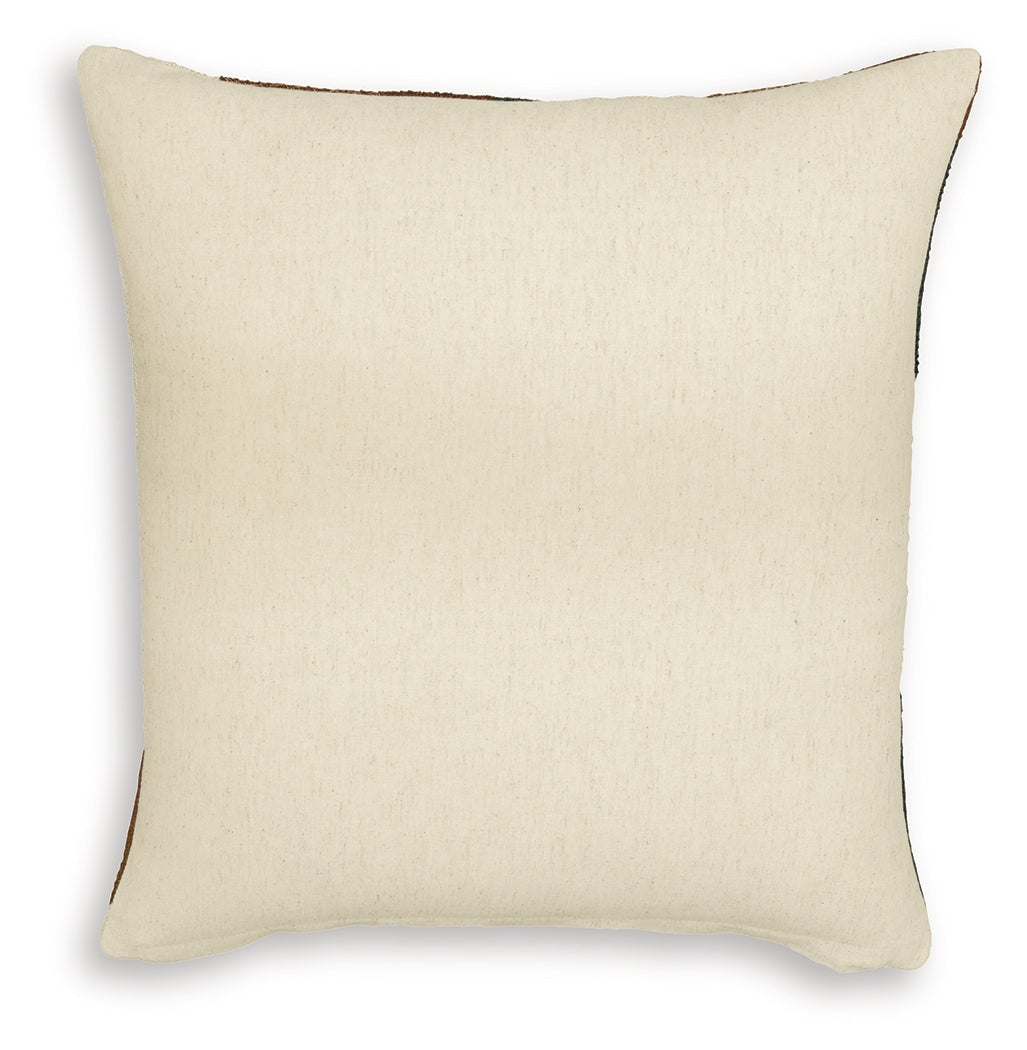 Hallam Sienna/Gold/Charcoal Pillow (Set of 4) by ASHLEY FURNITURE at Eve Furniture