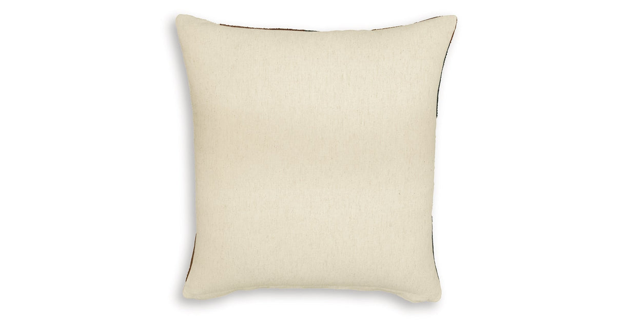 Hallam Sienna/Gold/Charcoal Pillow (Set of 4) by ASHLEY FURNITURE at Eve Furniture
