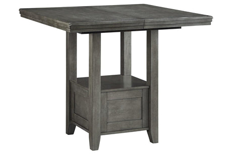 Hallanden Gray Counter Height Dining Extension Table by Ashley at Eve Furniture