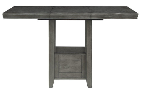 Hallanden Gray Counter Height Dining Extension Table by Ashley at Eve Furniture