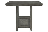 Hallanden Gray Counter Height Dining Extension Table by Ashley at Eve Furniture