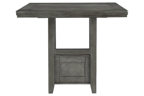 Hallanden Gray Counter Height Dining Extension Table by Ashley at Eve Furniture