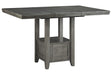 Hallanden Gray Counter Height Dining Extension Table by Ashley at Eve Furniture