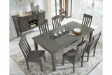 Hallanden Gray Dining Extension Table by Ashley at Eve Furniture