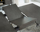 Hallanden Gray Extendable Dining Set by Ashley at Eve Furniture