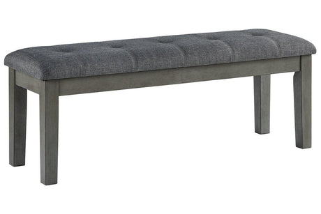 Hallanden Two-tone Gray 50" Dining Bench by Ashley at Eve Furniture