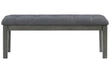 Hallanden Two-tone Gray 50" Dining Bench by Ashley at Eve Furniture