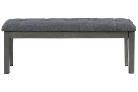 Hallanden Two-tone Gray 50" Dining Bench by Ashley at Eve Furniture