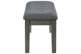 Hallanden Two-tone Gray 50" Dining Bench by Ashley at Eve Furniture