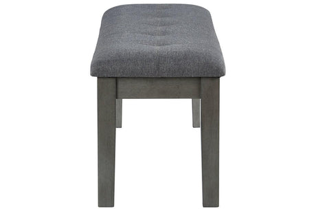 Hallanden Two-tone Gray 50" Dining Bench by Ashley at Eve Furniture