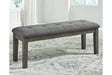 Hallanden Two-tone Gray 50" Dining Bench by Ashley at Eve Furniture