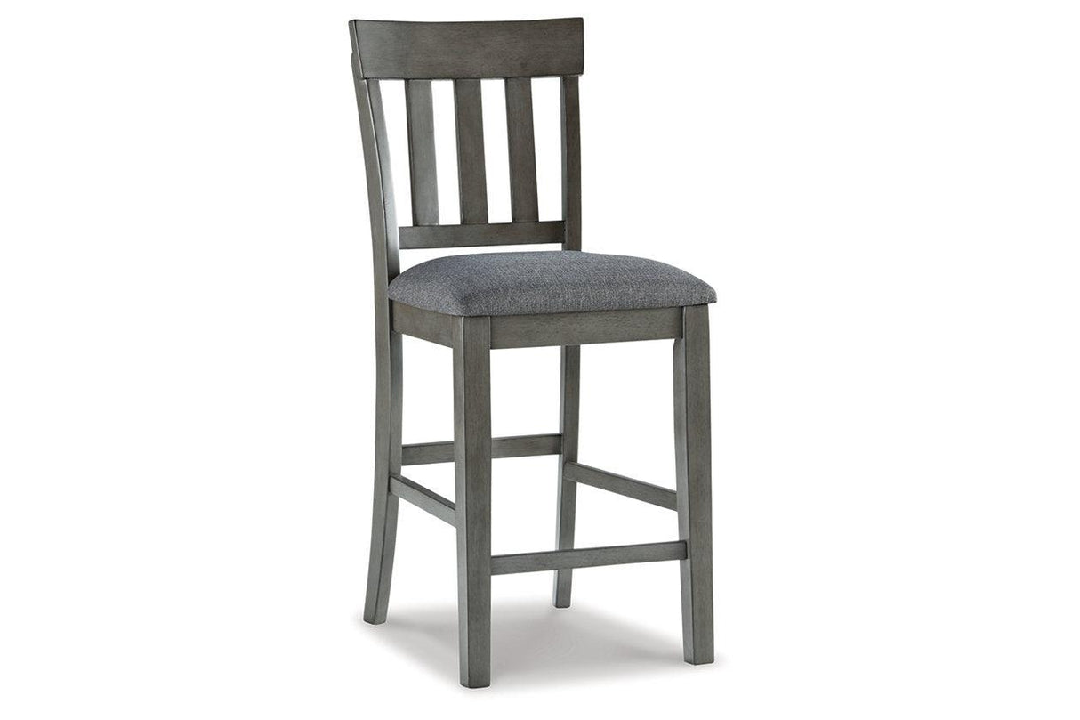 Hallanden Two-tone Gray Counter Height Chair, Set of 2 by Ashley at Eve Furniture
