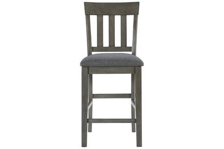 Hallanden Two-tone Gray Counter Height Chair, Set of 2 by Ashley at Eve Furniture