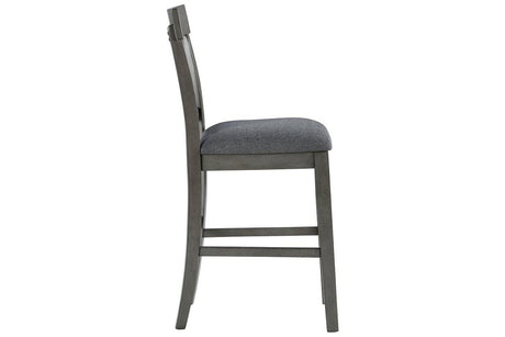 Hallanden Two-tone Gray Counter Height Chair, Set of 2 by Ashley at Eve Furniture