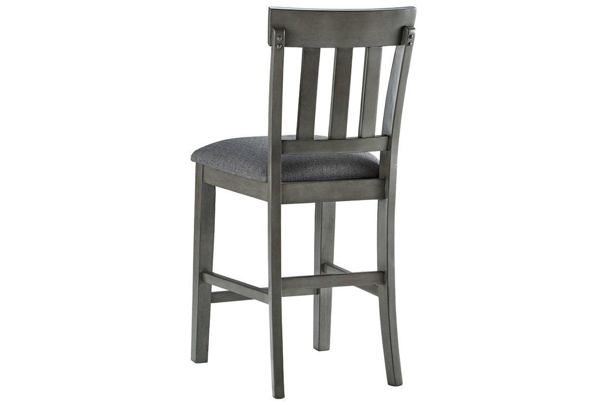 Hallanden Two-tone Gray Counter Height Chair, Set of 2 by Ashley at Eve Furniture