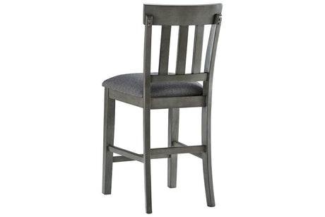 Hallanden Two-tone Gray Counter Height Chair, Set of 2 by Ashley at Eve Furniture