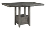 Hallanden Two-tone Gray Counter Height Set by Ashley at Eve Furniture