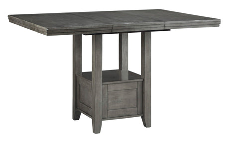 Hallanden Two-tone Gray Counter Height Set by Ashley at Eve Furniture