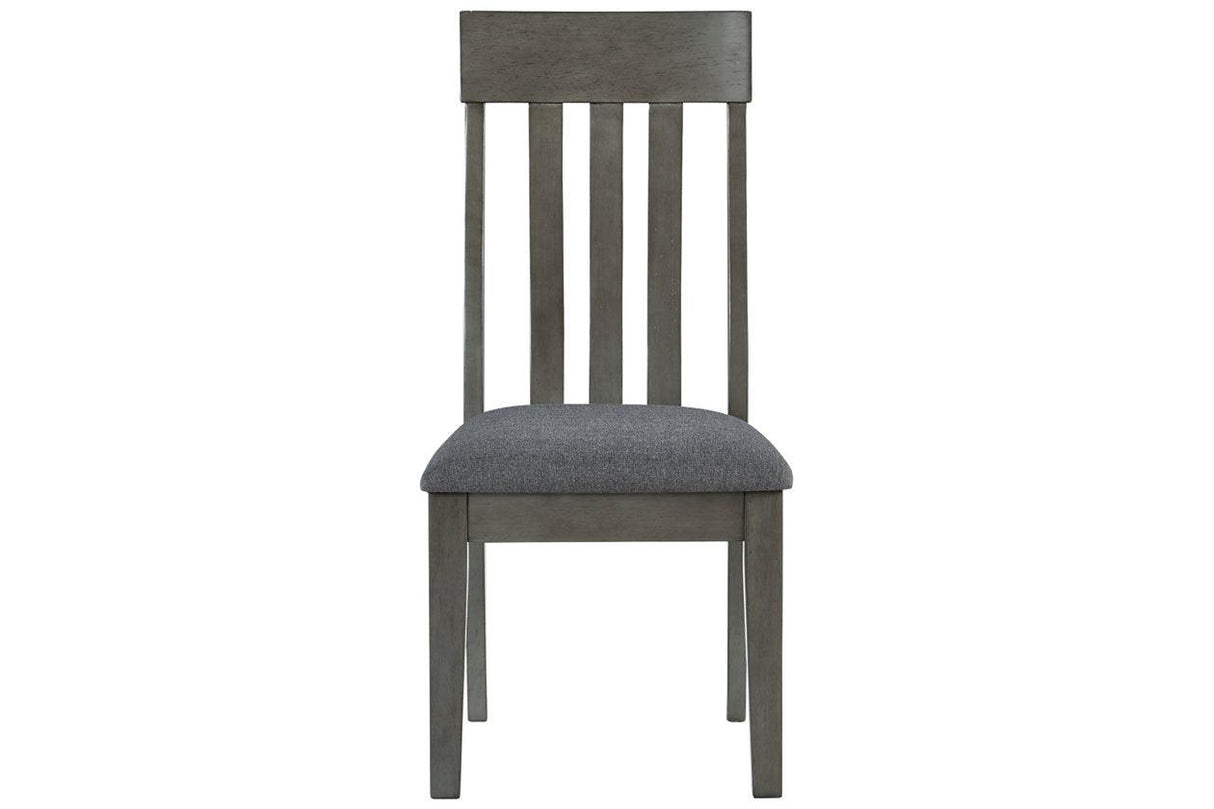 Hallanden Two-tone Gray Dining Chair, Set of 2 by Ashley at Eve Furniture