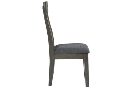 Hallanden Two-tone Gray Dining Chair, Set of 2 by Ashley at Eve Furniture