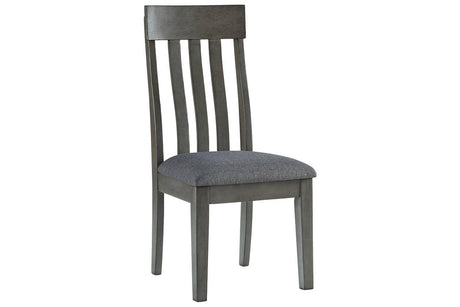 Hallanden Two-tone Gray Dining Chair, Set of 2 by Ashley at Eve Furniture