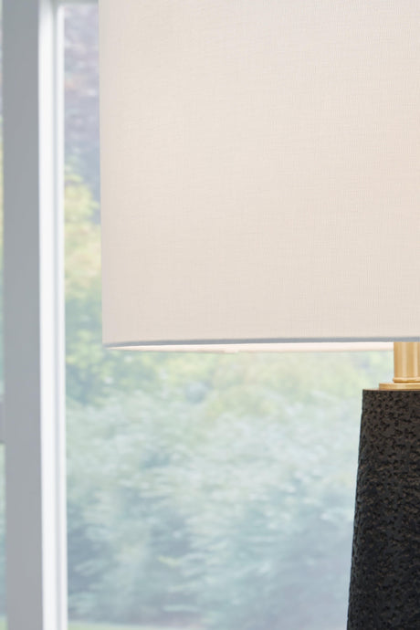 Hallburg Black Floor Lamp by Ashley at Eve Furniture