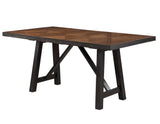 Halle Ebony/Oatmeal Counter Height Dining Set by Steve Silver at Eve Furniture
