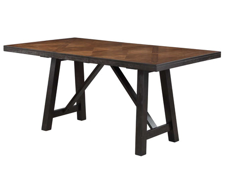 Halle Ebony/Oatmeal Counter Height Dining Set by Steve Silver at Eve Furniture