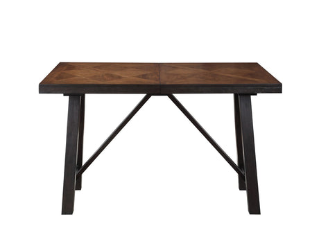 Halle Ebony/Oatmeal Counter Height Dining Set by Steve Silver at Eve Furniture