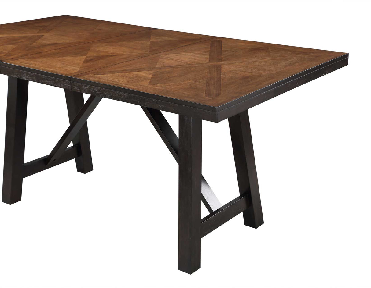 Halle Ebony/Oatmeal Counter Height Dining Set by Steve Silver at Eve Furniture