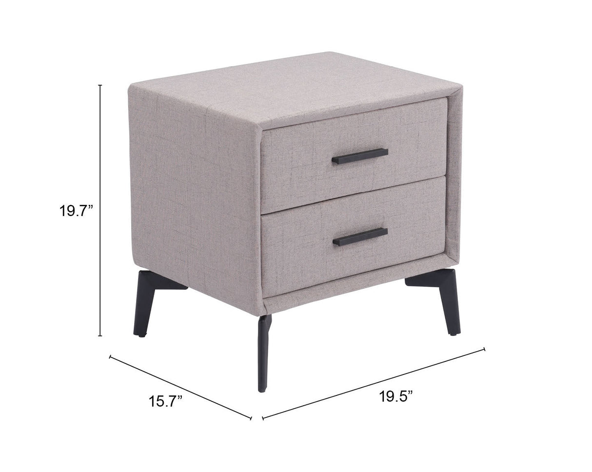 Halle Gray Side Table by Zuomod at Eve Furniture