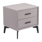 Halle Gray Side Table by Zuomod at Eve Furniture
