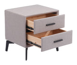 Halle Gray Side Table by Zuomod at Eve Furniture