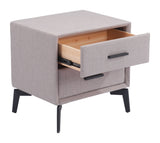 Halle Gray Side Table by Zuomod at Eve Furniture