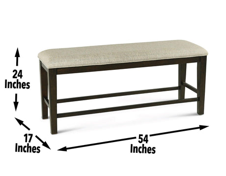 Halle Counter Bench by Steve Silver at Eve Furniture
