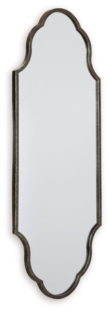 Hallgate Antique Gold Finish Accent Mirror