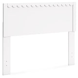 Hallityn Full Panel Headboard with 2 Nightstands in White