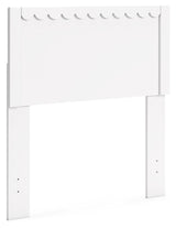 Hallityn Twin Panel Headboard with Dresser and Nightstand in White by Ashley at Eve Furniture