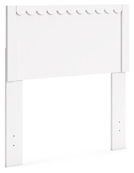 Hallityn Twin Panel Headboard with Dresser and Nightstand in White by Ashley at Eve Furniture
