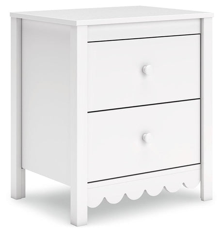 Hallityn Twin Panel Headboard with Dresser and Nightstand in White by Ashley at Eve Furniture