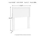 Hallityn Twin Panel Headboard with Dresser and Nightstand in White by Ashley at Eve Furniture