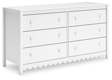 Hallityn Twin Panel Headboard with Dresser and Nightstand in White by Ashley at Eve Furniture