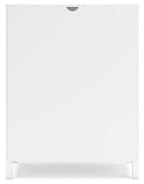 Hallityn White Bookcase by Ashley at Eve Furniture