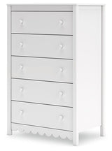 Hallityn White Chest of Drawers by Ashley at Eve Furniture